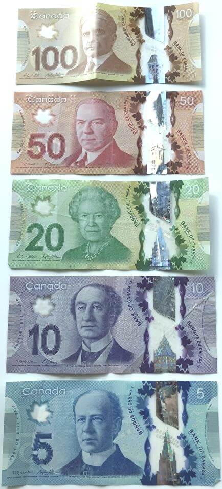 カナダのお金の種類ドルとセントを画像でみよう 日本円との比較